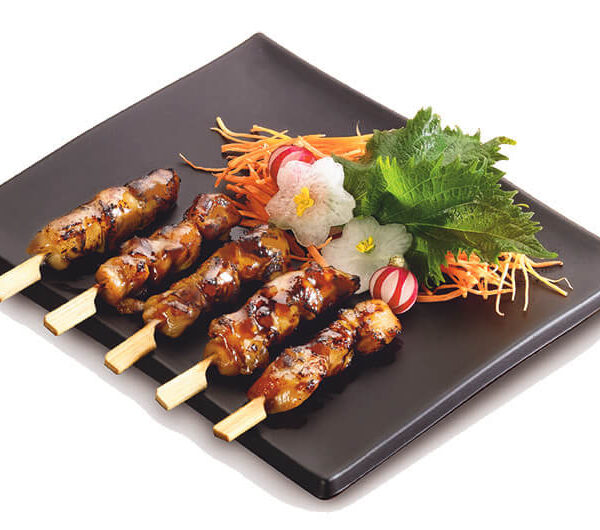 mini brocheta pollo yakitori tres delirium