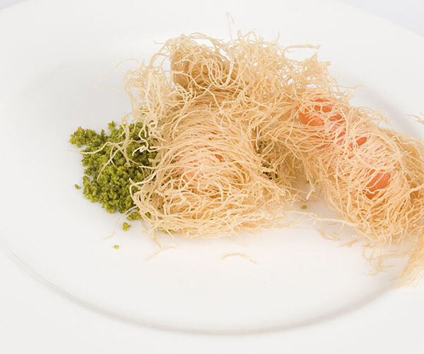pasta kataifi triturada